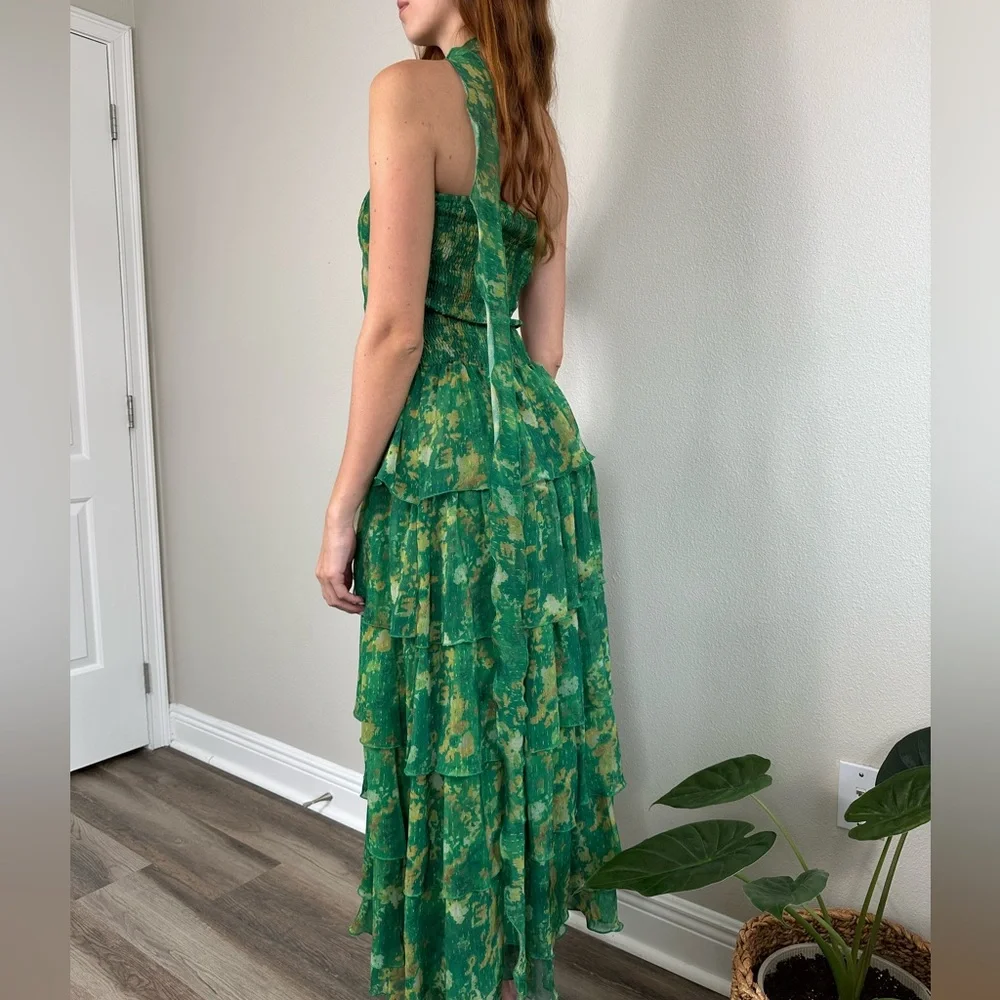 Green Ruffled Sundress - Picture 4 of 6
